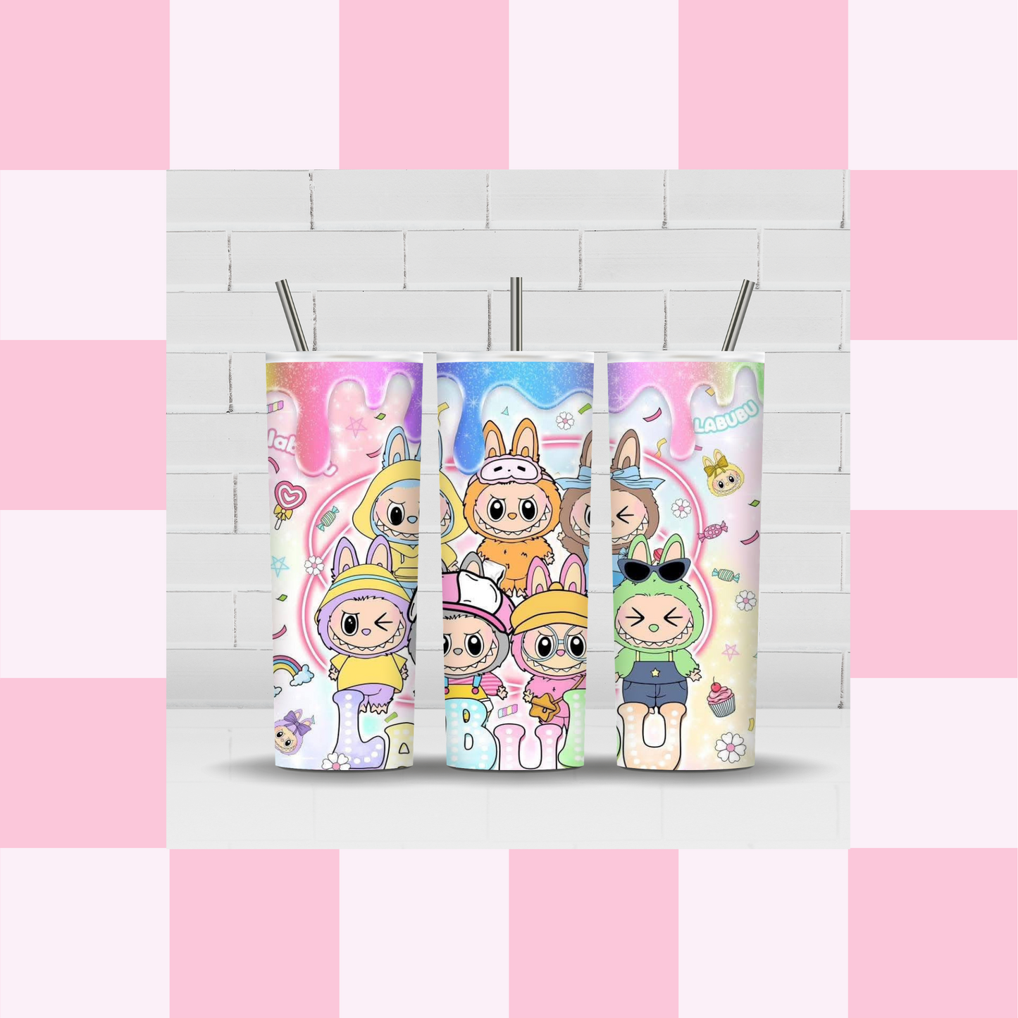 Monsters LBU Rainbow Drip Tumbler