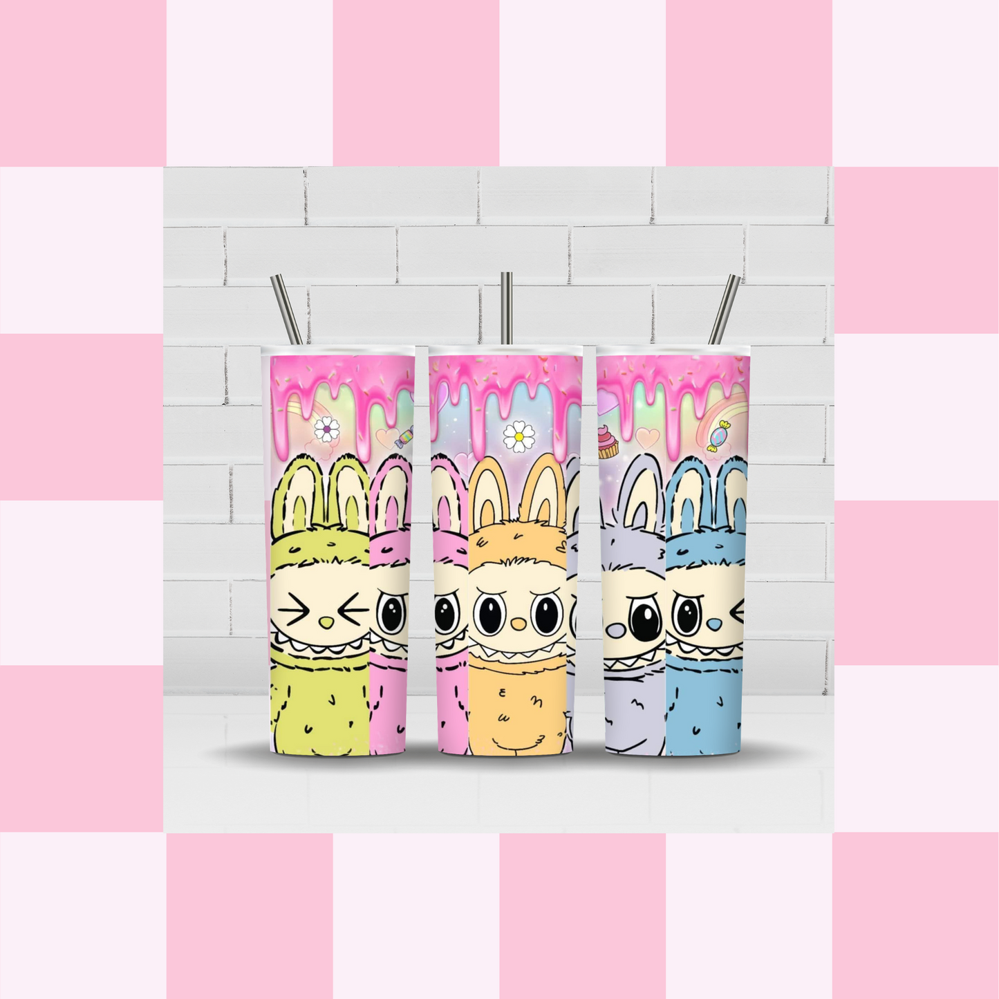 Monsters Large Character Drip Tumbler