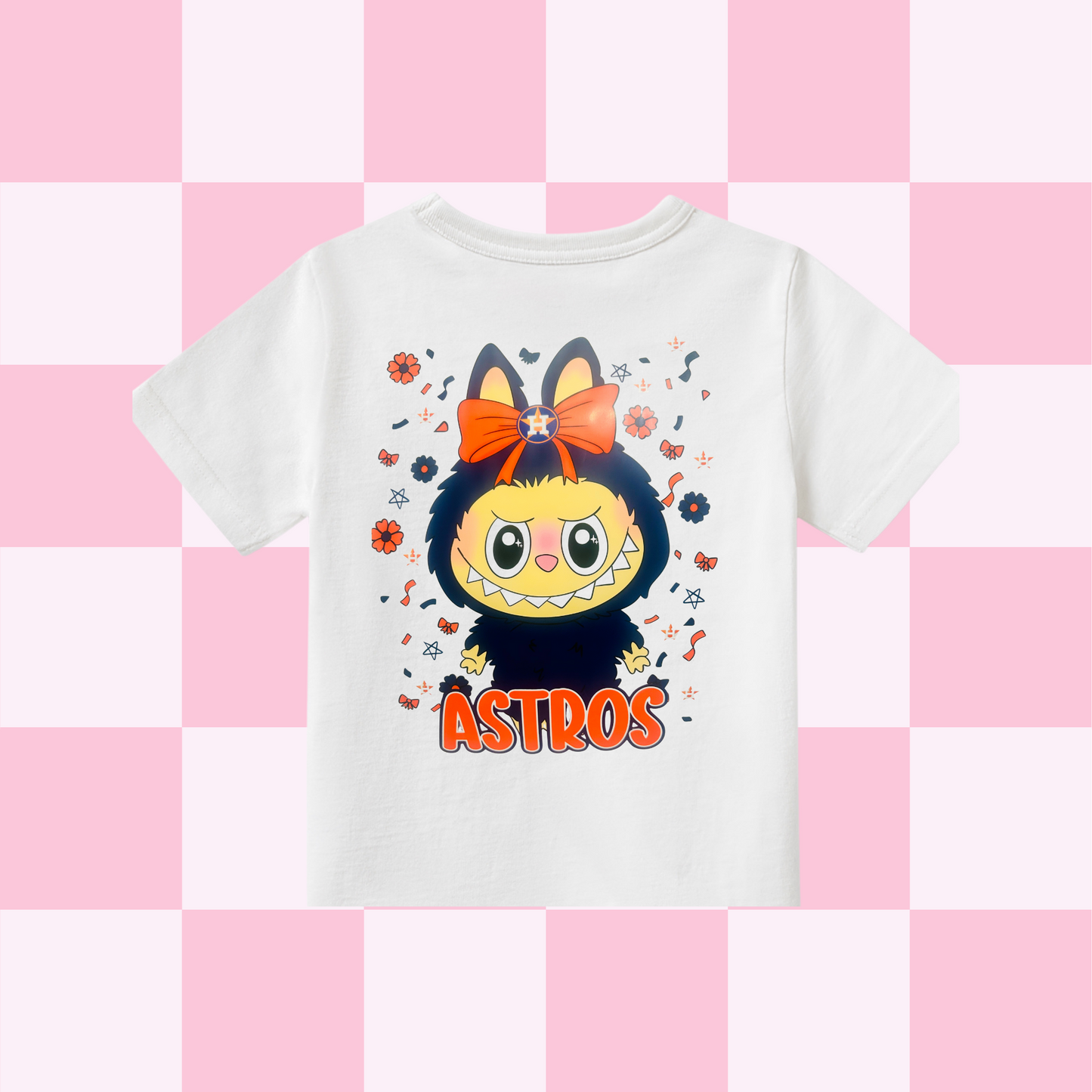 Kids - Monsters Astros Navy Bow Character Tee