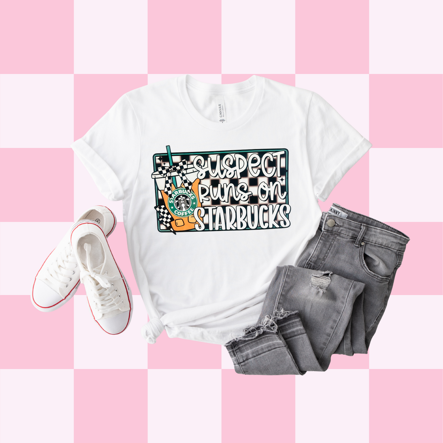 Suspect Runs on Starbies Tee