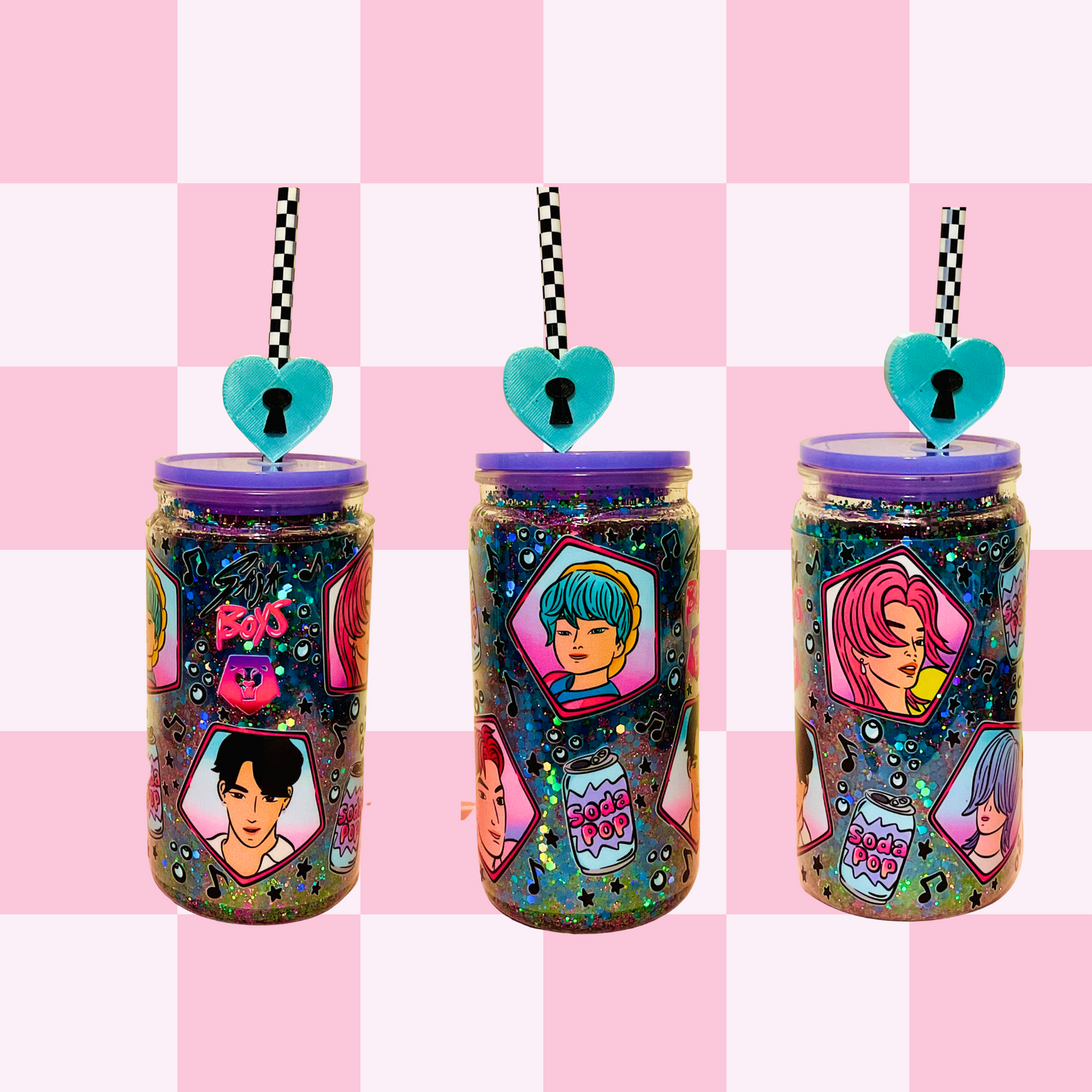 Kids - KPop Boys Snowglobe Tumbler
