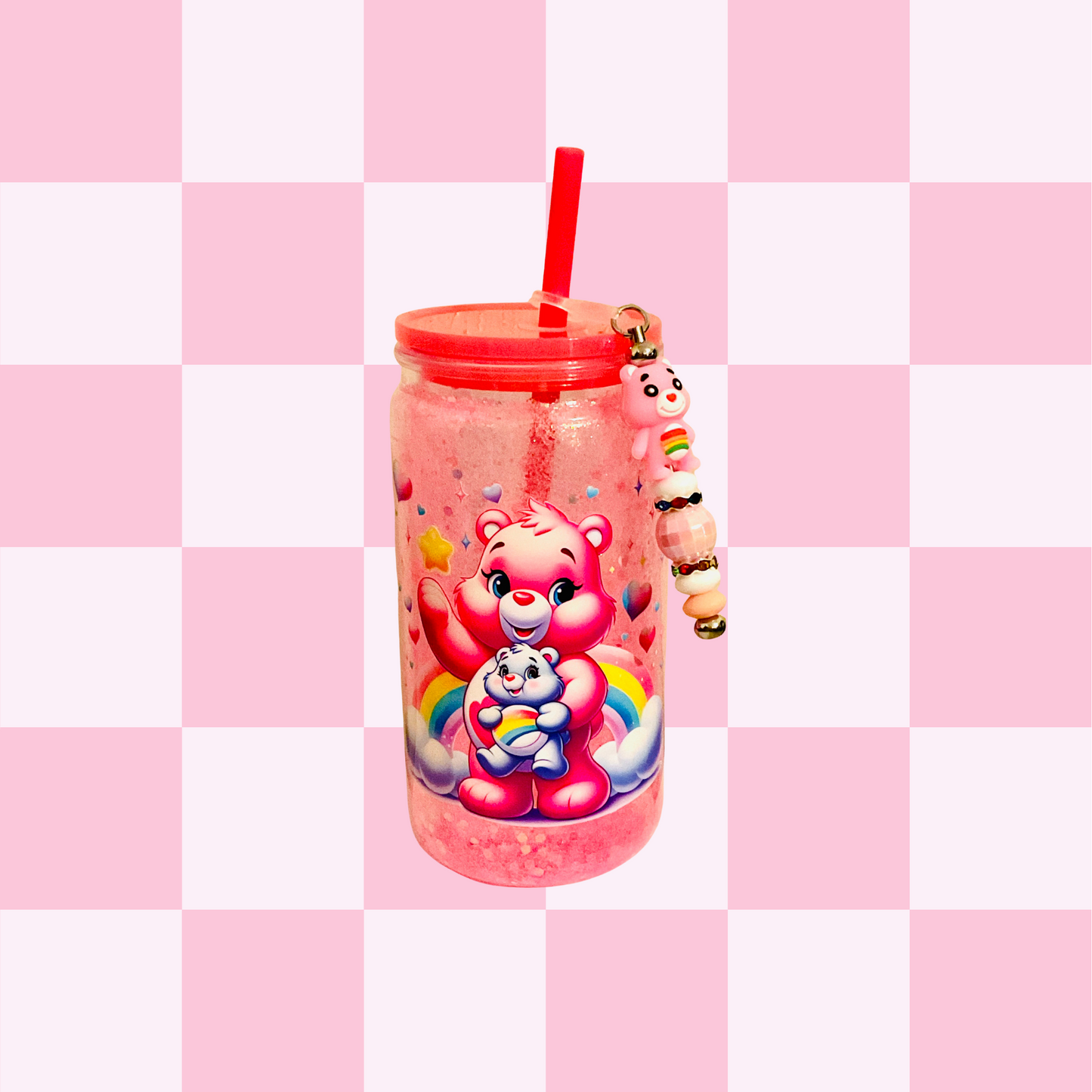 CB Glitter Snowglobe Tumbler & Straw Charm Set