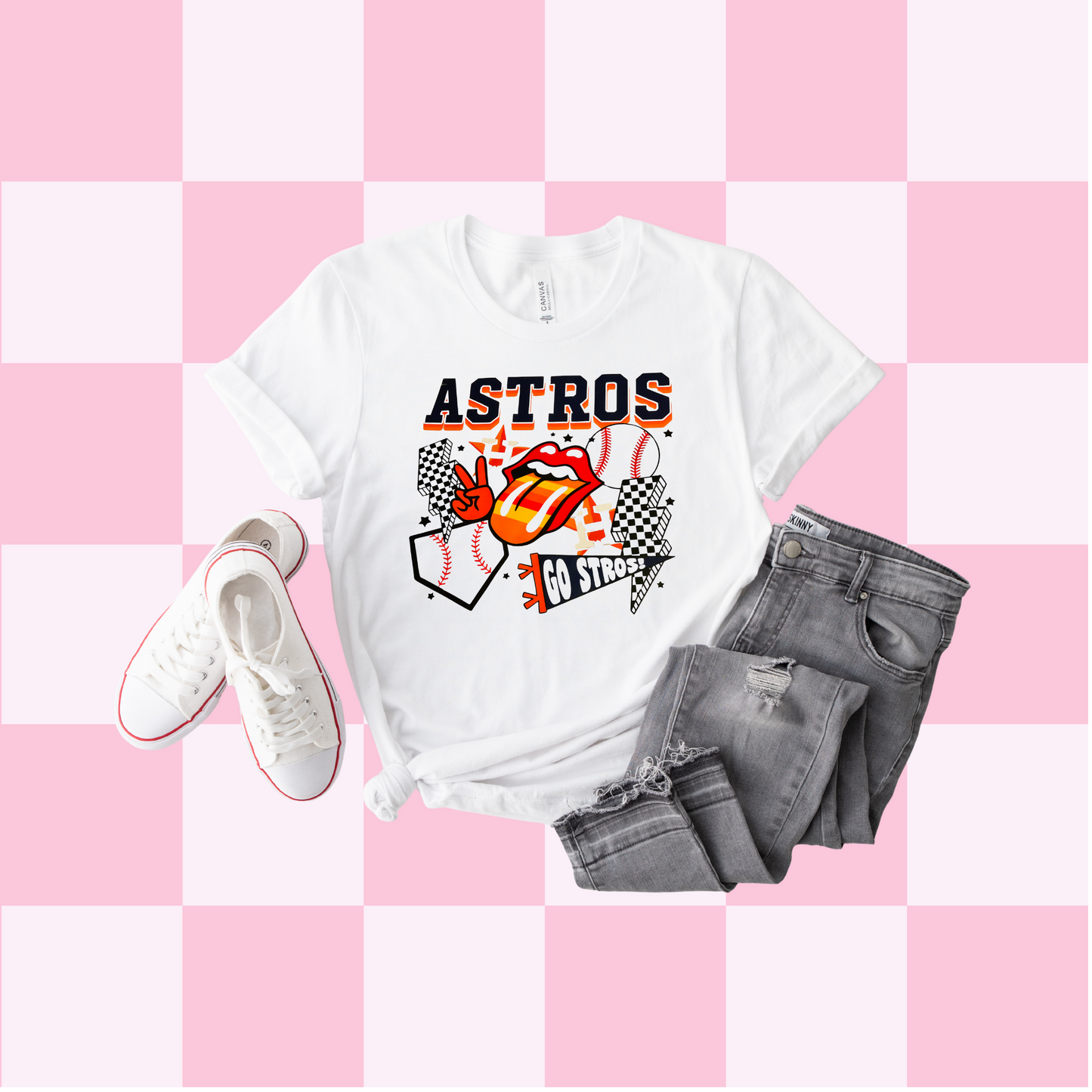 Astros Retro Checkered Variety Tee