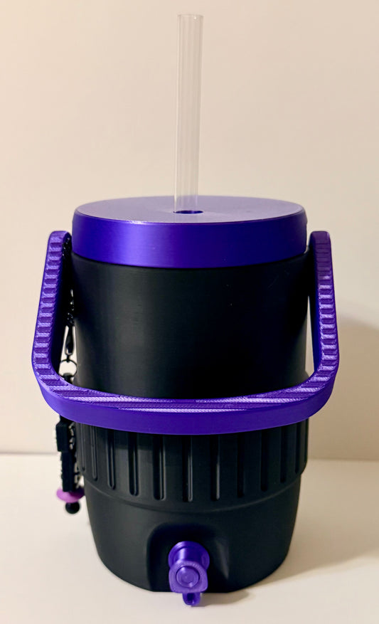 Can Cooler - Black & Purple