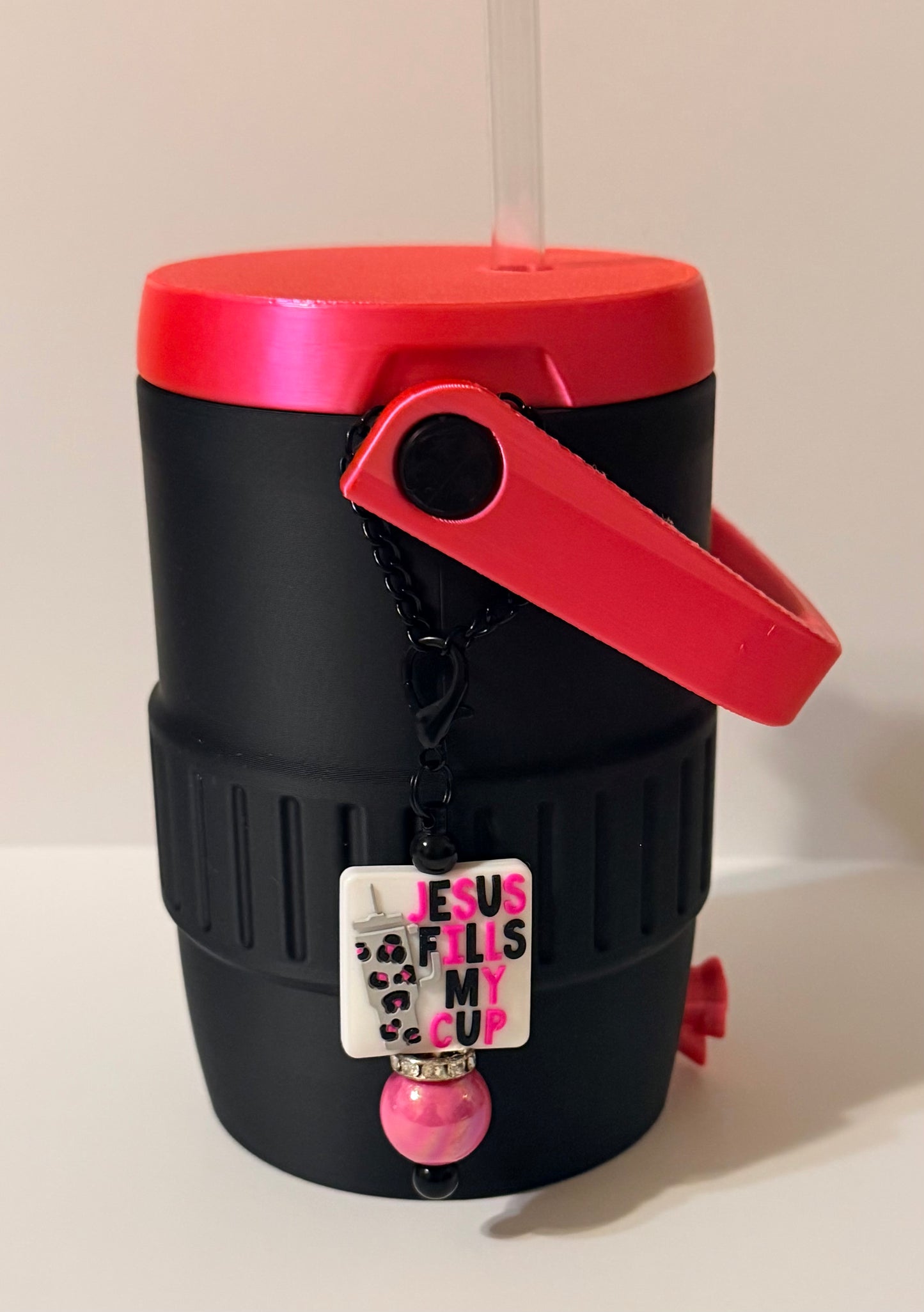 Can Cooler - Black & Hot Pink