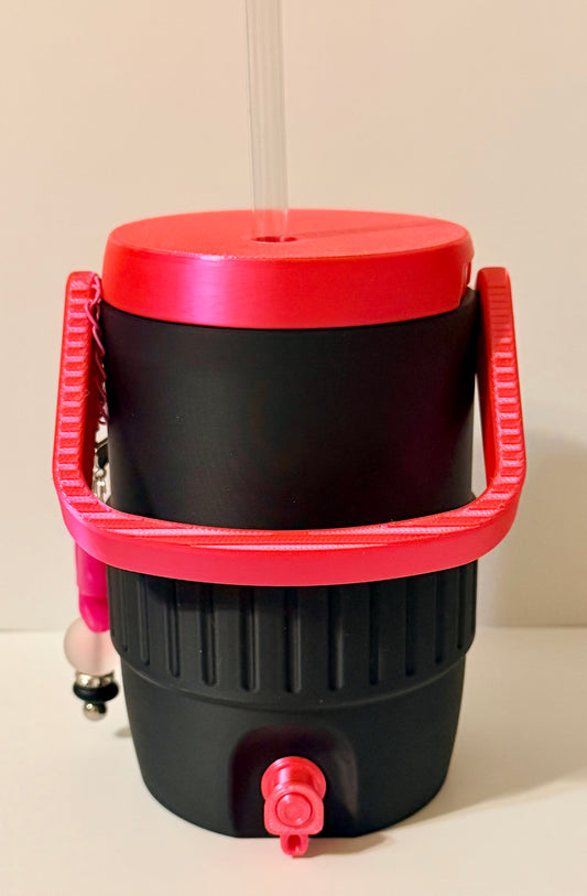 Can Cooler - Black & Hot Pink