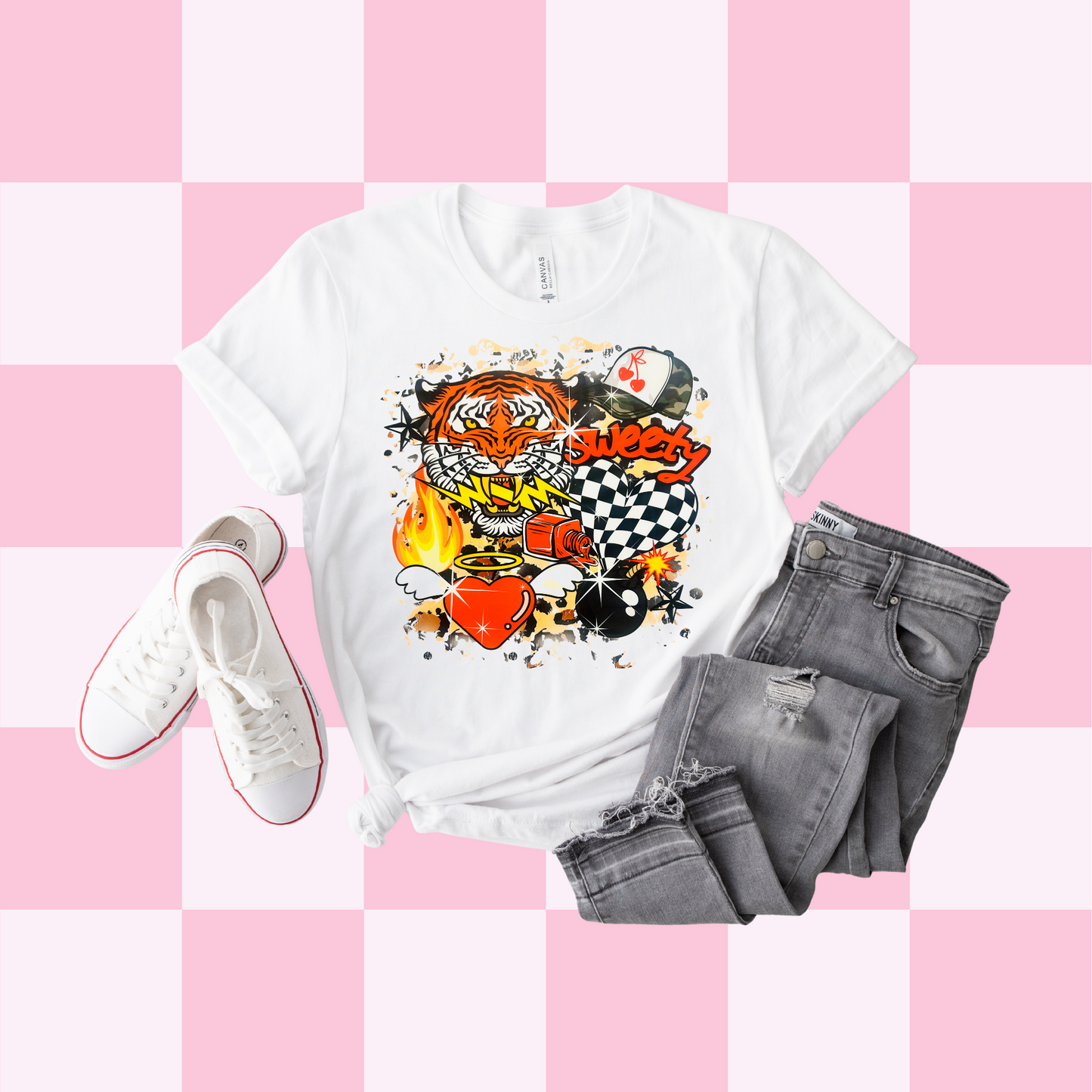Retro Tiger Tattoo Variety Tee