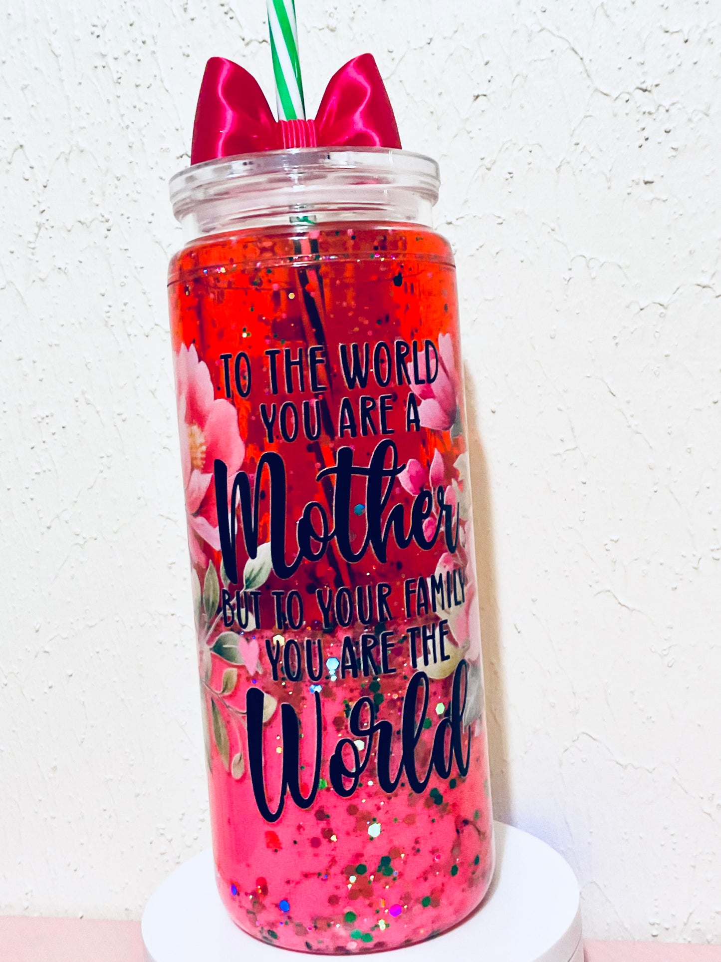 Mother You Are The World Snowglobe Tumbler
