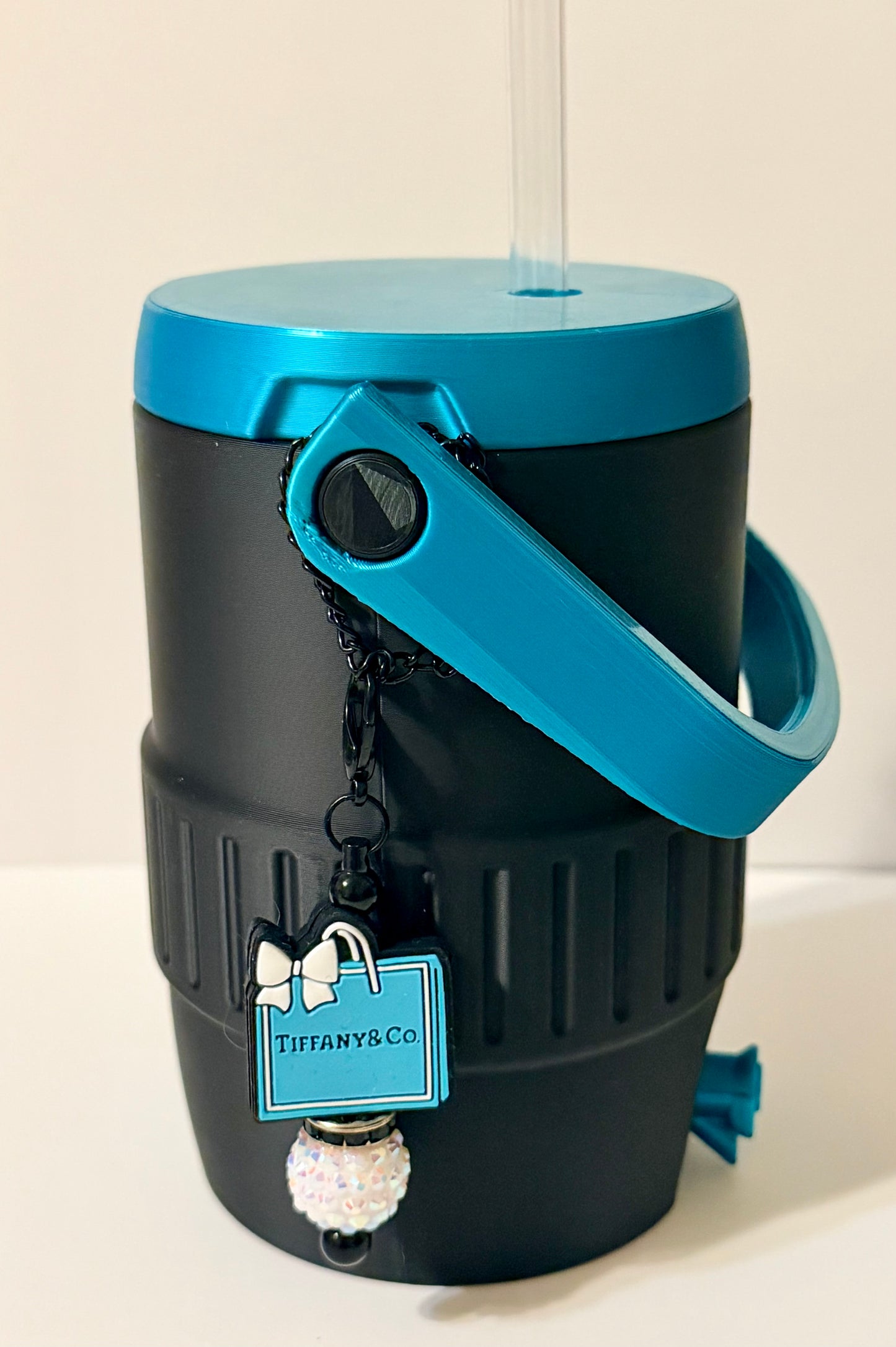 Can Cooler - Black & Teal