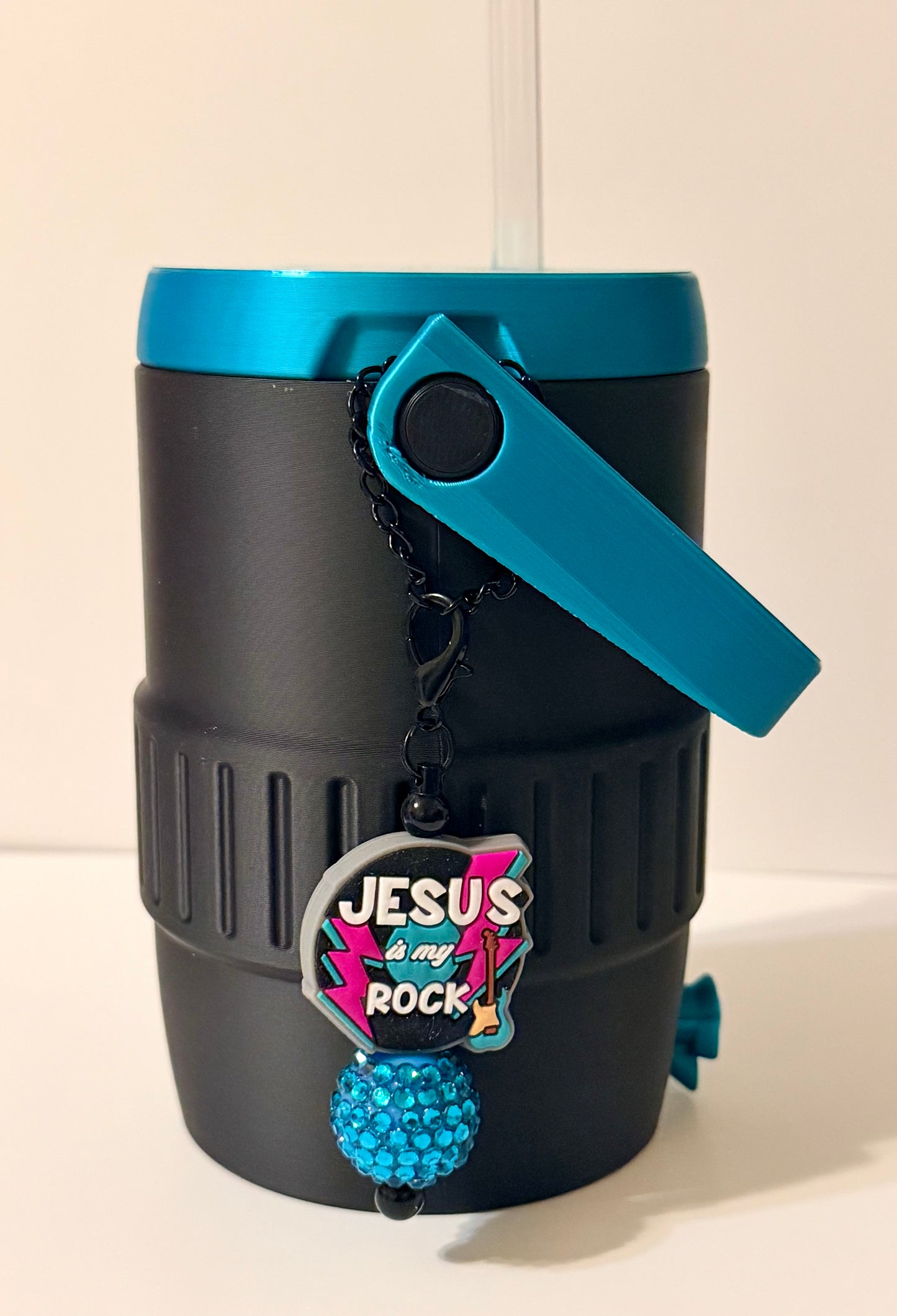 Can Cooler - Black & Teal