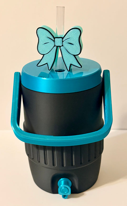 Can Cooler - Black & Teal