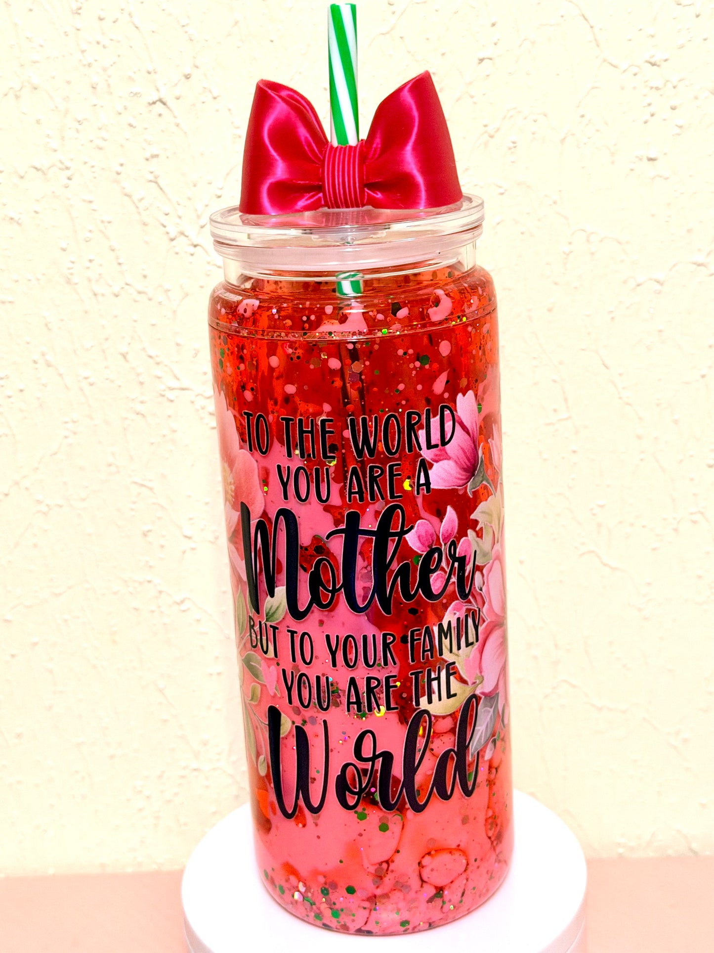 Mother You Are The World Snowglobe Tumbler
