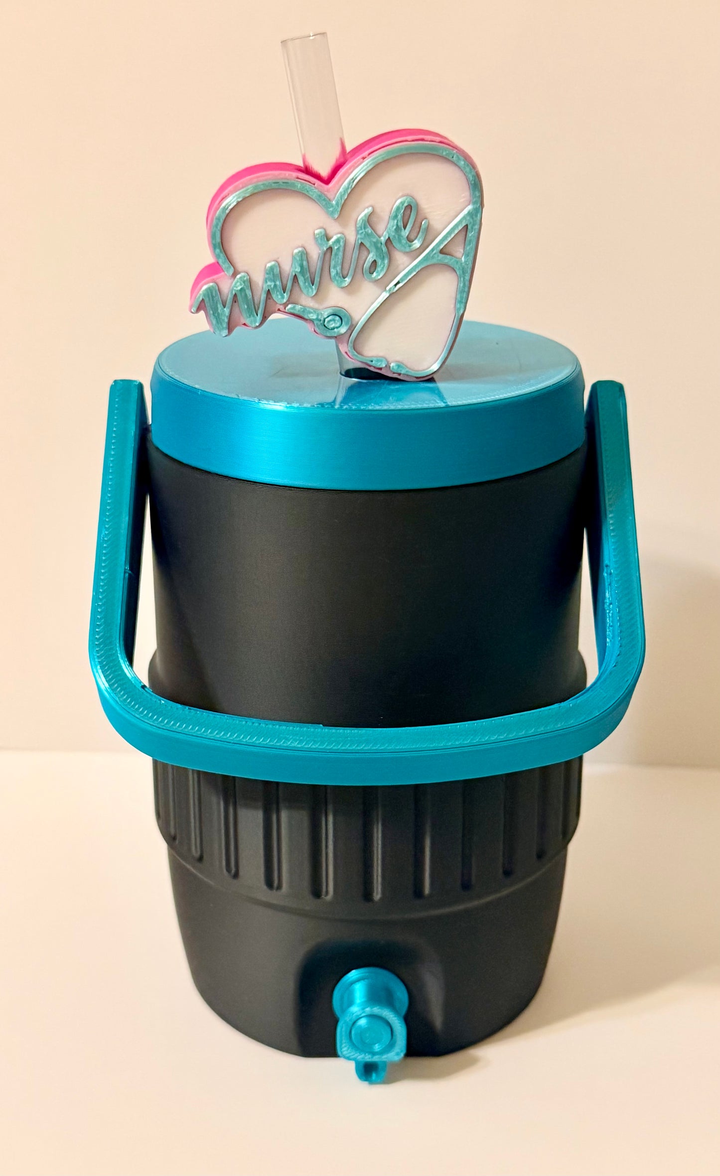 Can Cooler - Black & Teal