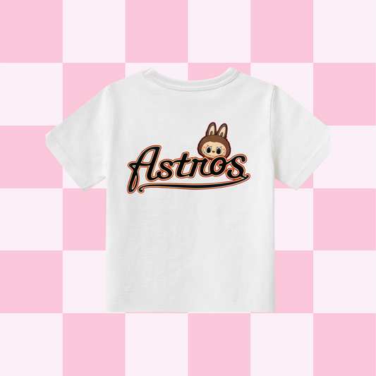 Kids - Monsters Astros Cocoa/Red Tee