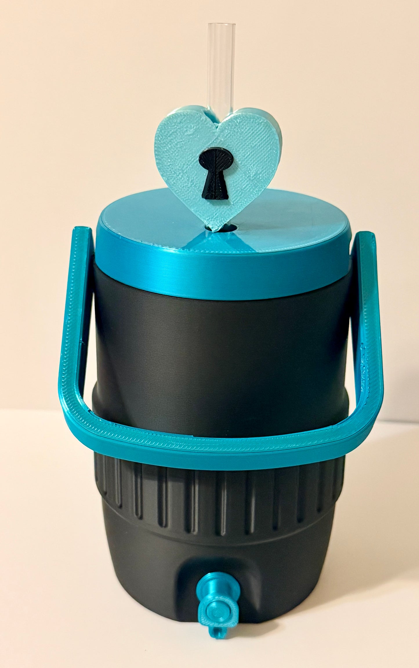 Can Cooler - Black & Teal