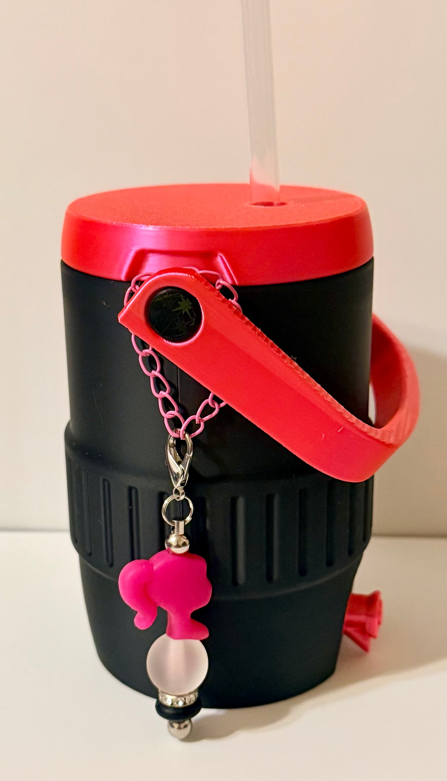 Can Cooler - Black & Hot Pink