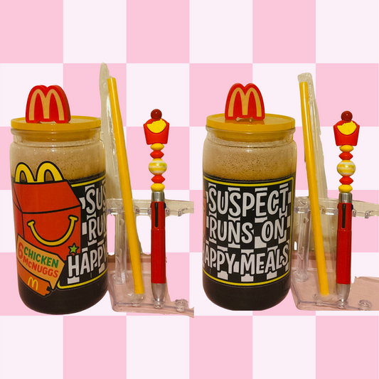 Happy Meals Snowglobe Tumbler & Pen Set