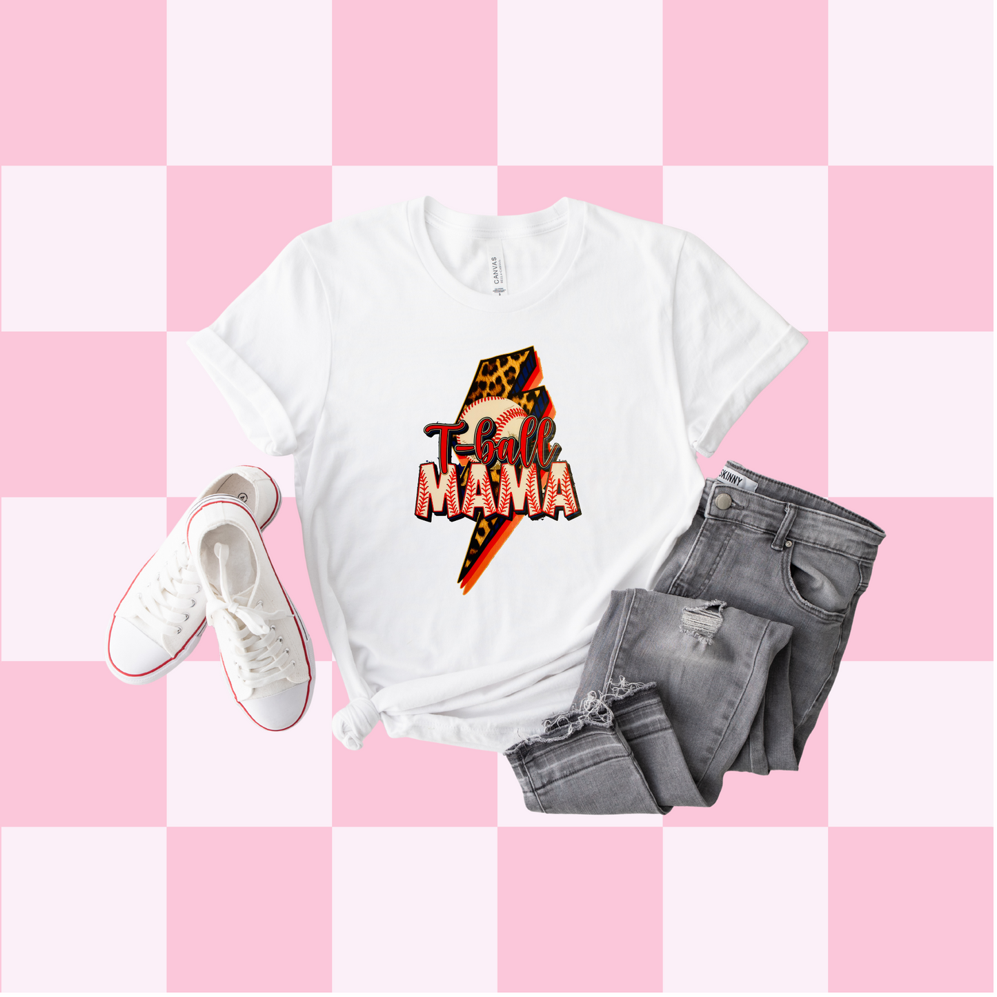 T-Ball Mama Lightning Tee