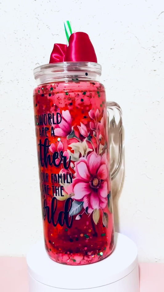 Mother You Are The World Snowglobe Tumbler